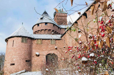 chateau haut-koenigsbourg lors d'un week-end noel en alsace en famille